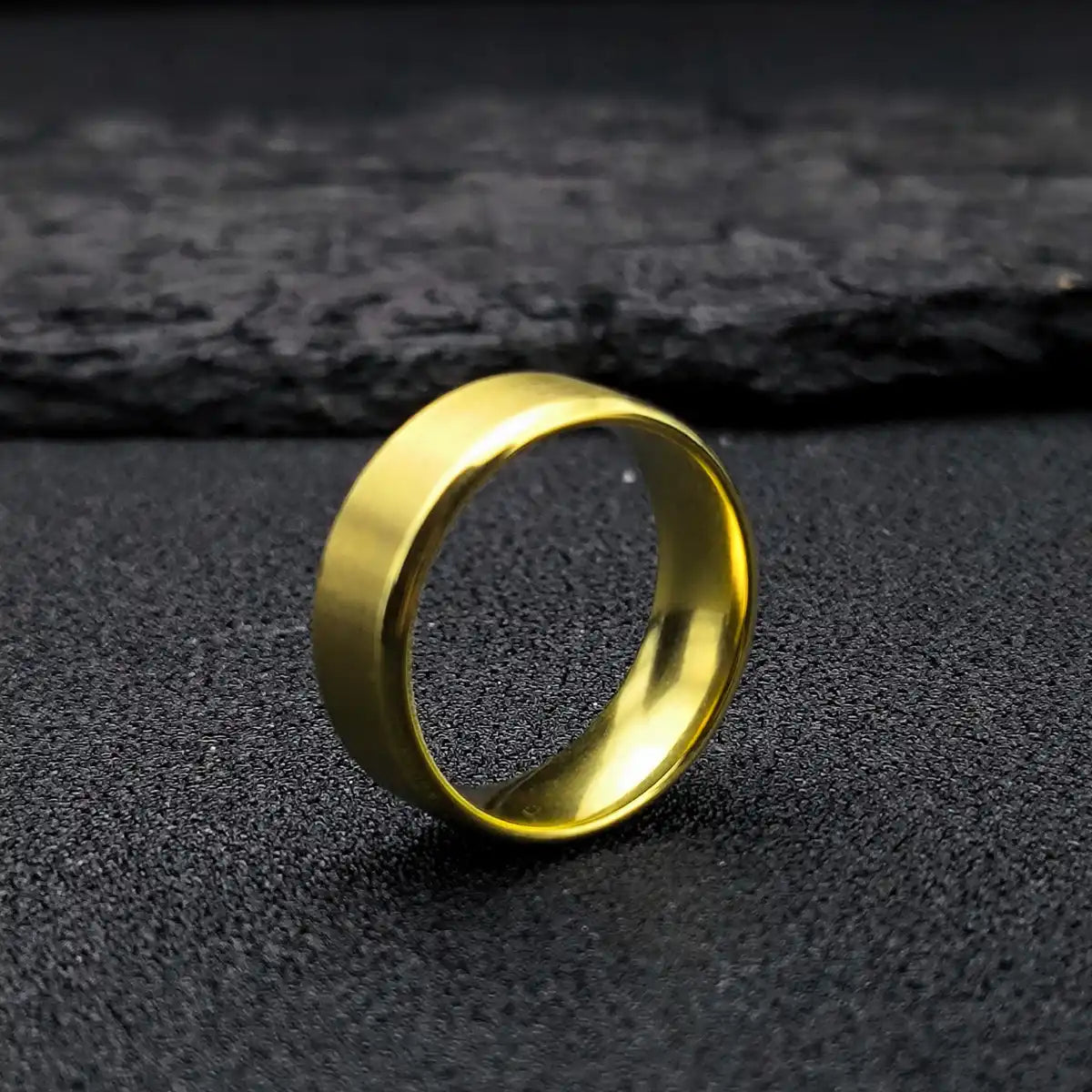 Brushed Gold Ring