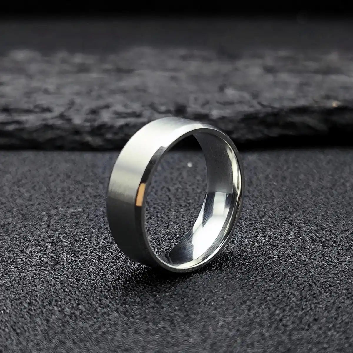 Brushed Silver Ring