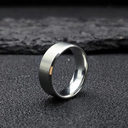Brushed Silver Ring