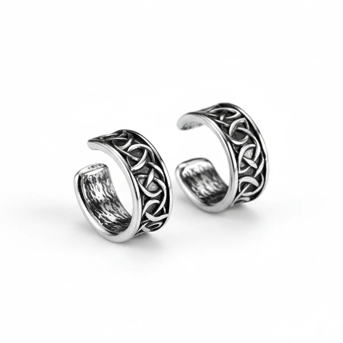 Celtic Knot Ear Cuff Earrings Front