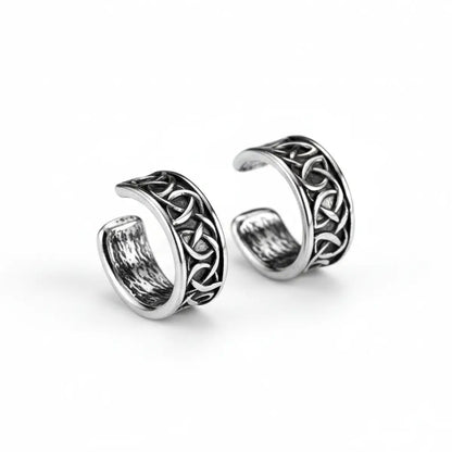 Celtic Knot Ear Cuff Earrings Front