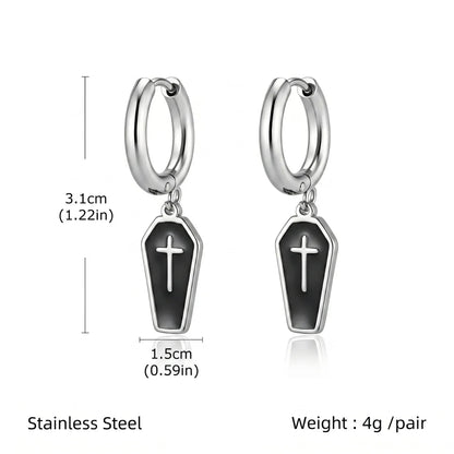 Coffin Earrings Dimensions and Weight