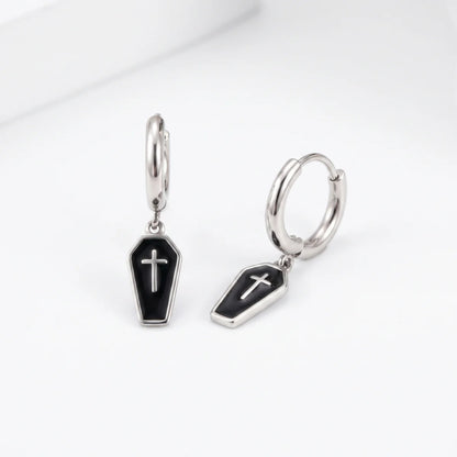 Coffin Earrings Side View
