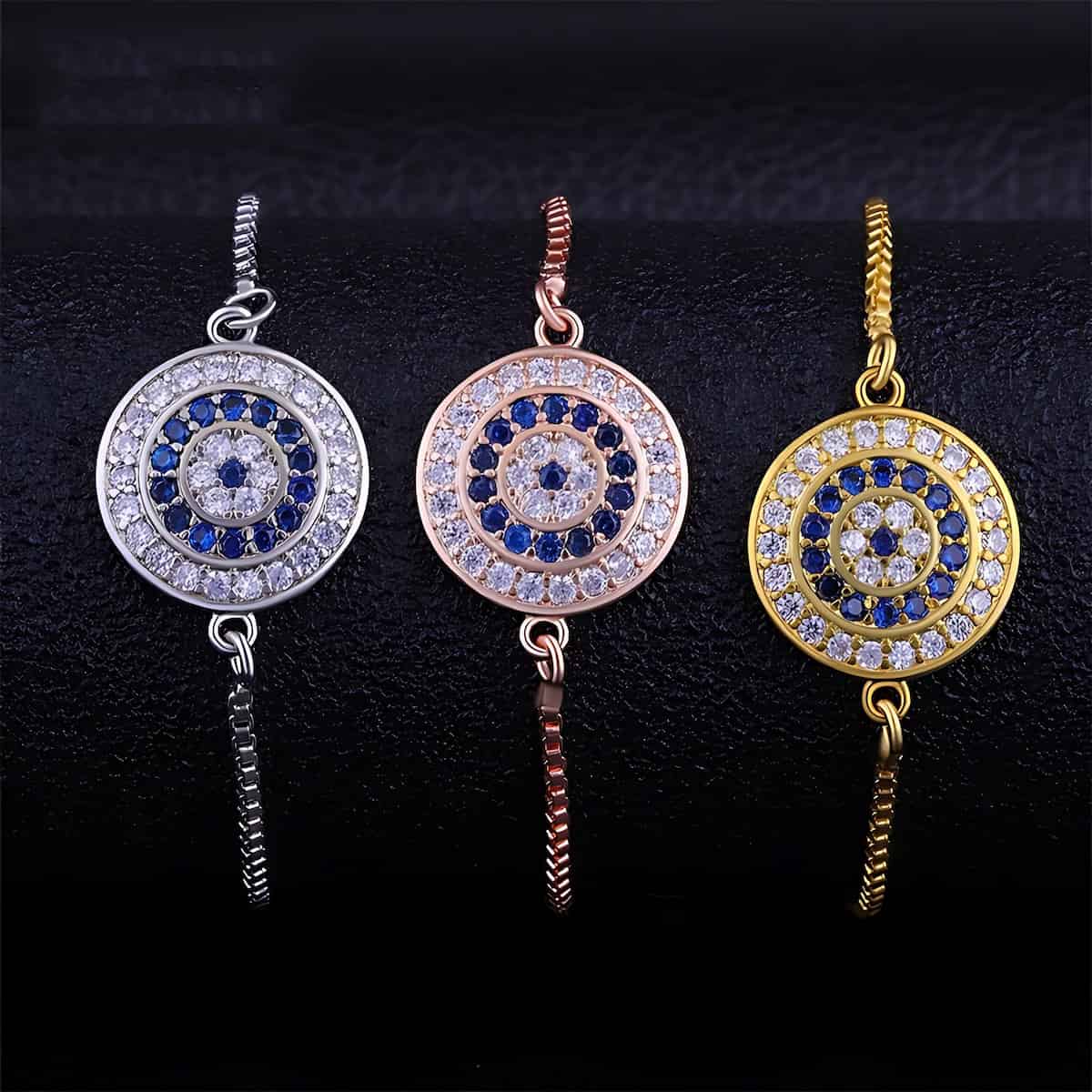 Copper Evil Eye Bracelet for Woman Xenos Jewelry