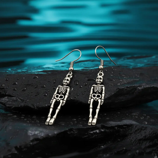 Dangling Skeleton Earrings