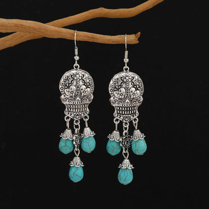 Day of the Dead Sugar Skull Earrings Details