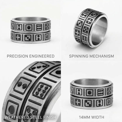 Dice Spinner Ring Features