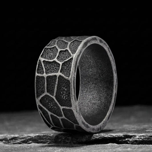Distressed Texture Band Ring