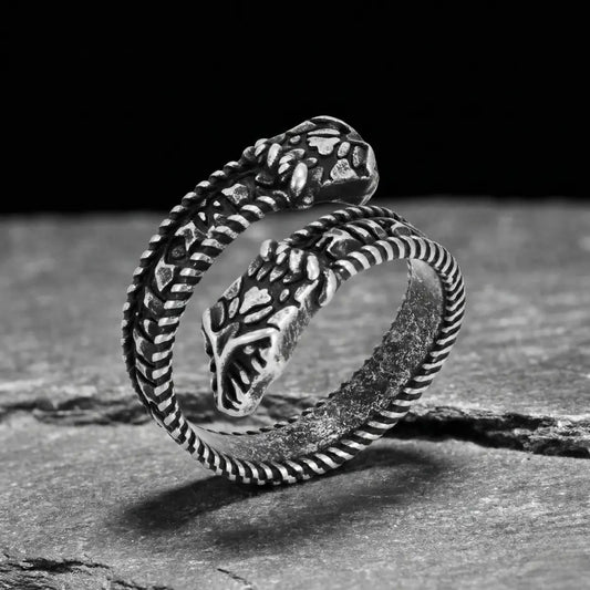 Double Head Snake Ring