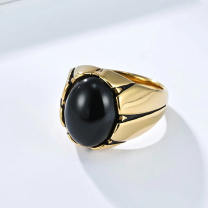 Dragon Claw Black Stone Ring Gold Details