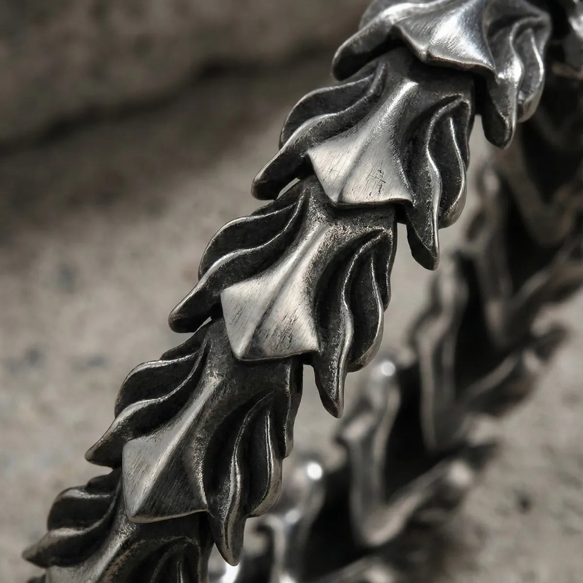 Dragon Scale Armor Bracelet Close Up