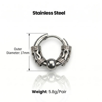 Dragon Scale Earrings Dimensions and Weight
