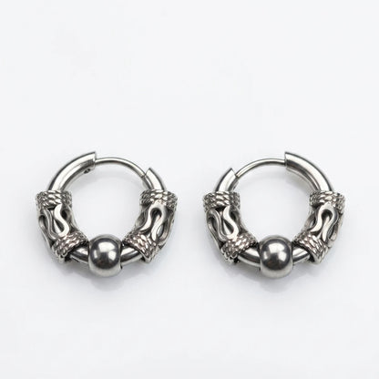 Dragon Scale Earrings Silver