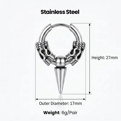 Dragon Spike Earrings Dimensions and Weight