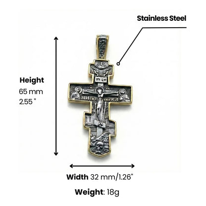 Eastern Orthodox Pendant Necklace Dimensions and Weight
