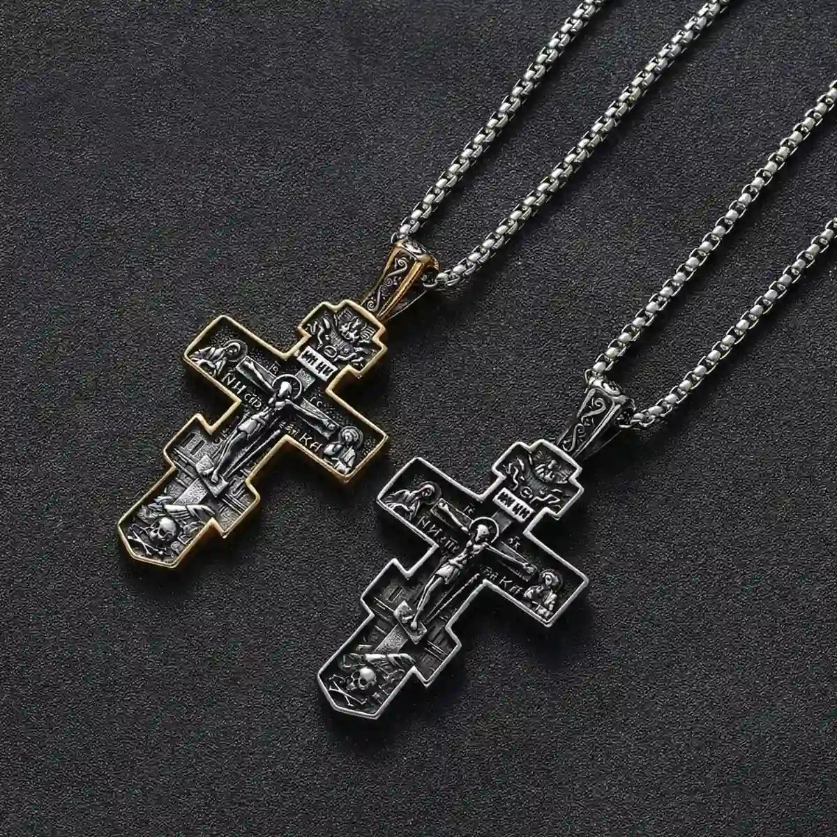 Eastern Orthodox Pendant Necklace Front Details