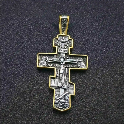 Eastern Orthodox Pendant Necklace Gold Pendant Only