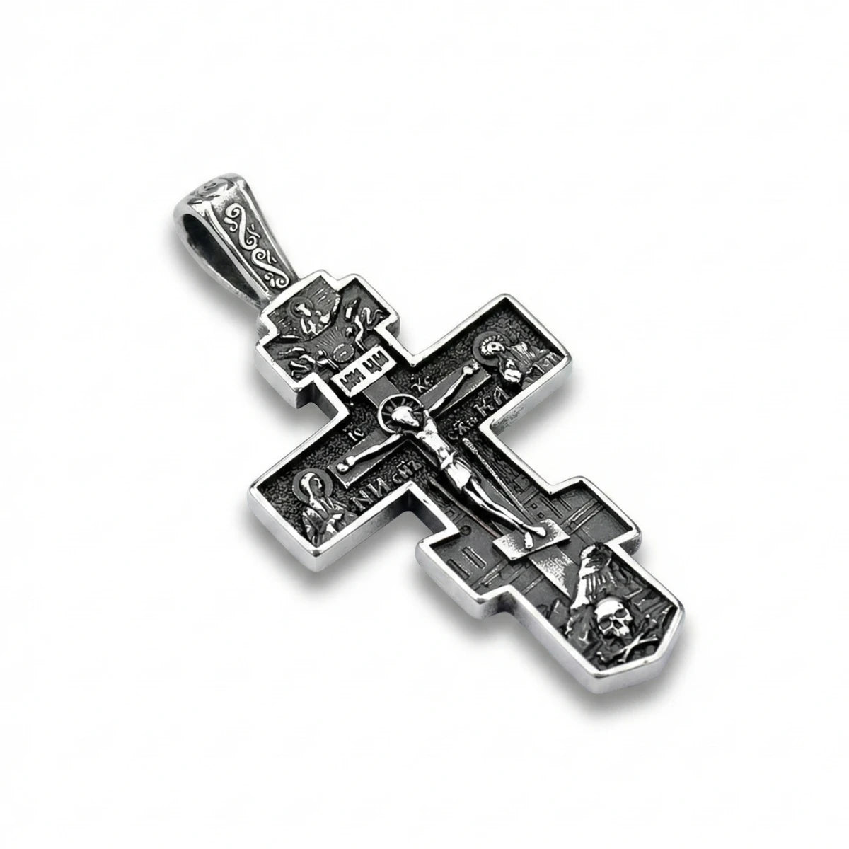 Eastern Orthodox Pendant Necklace Silver Pendant Only