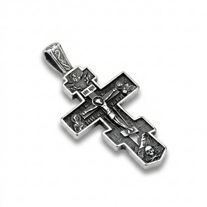 Eastern Orthodox Pendant Necklace Silver Pendant Only