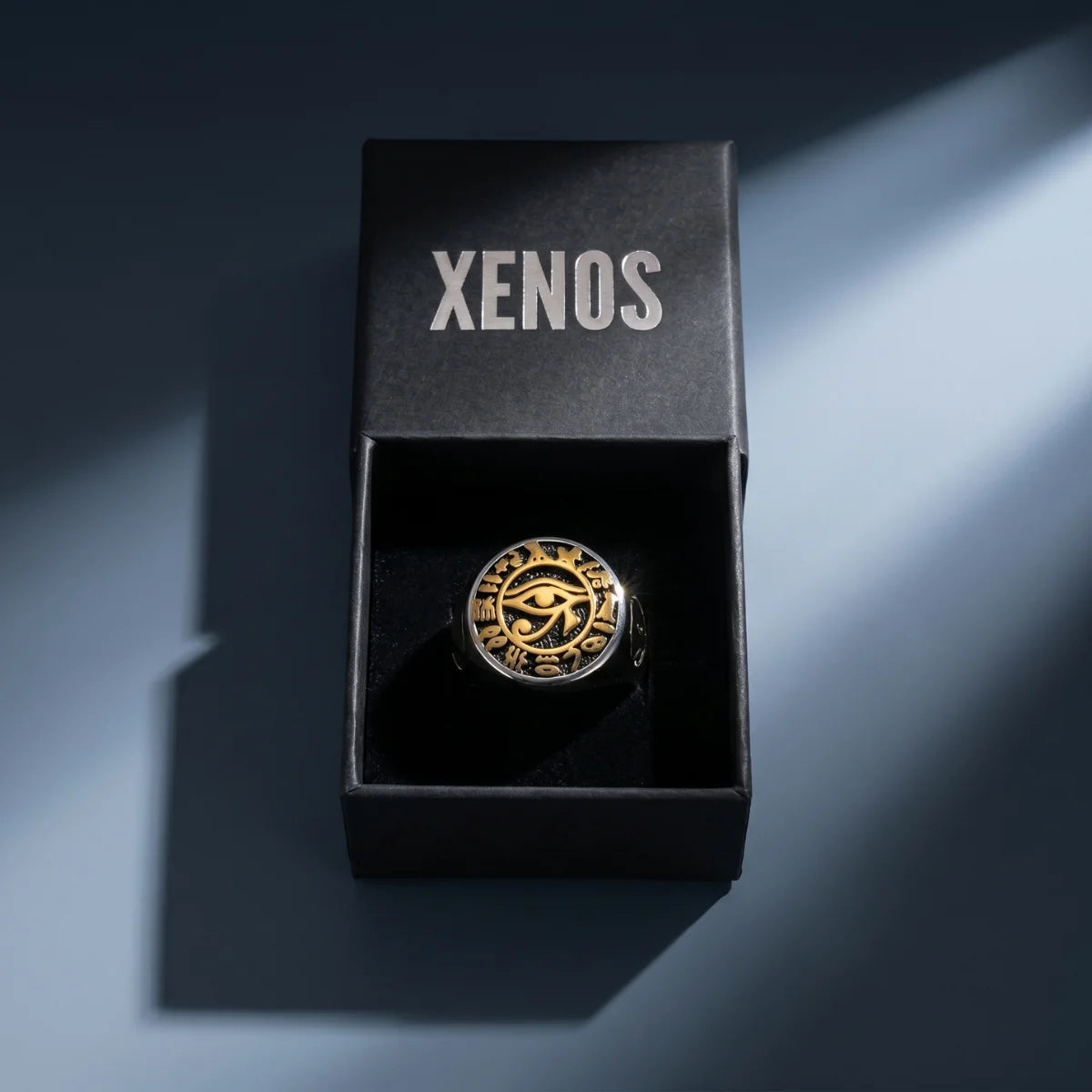 Eye of Horus Ring Inside a Xenos Jewelry Box