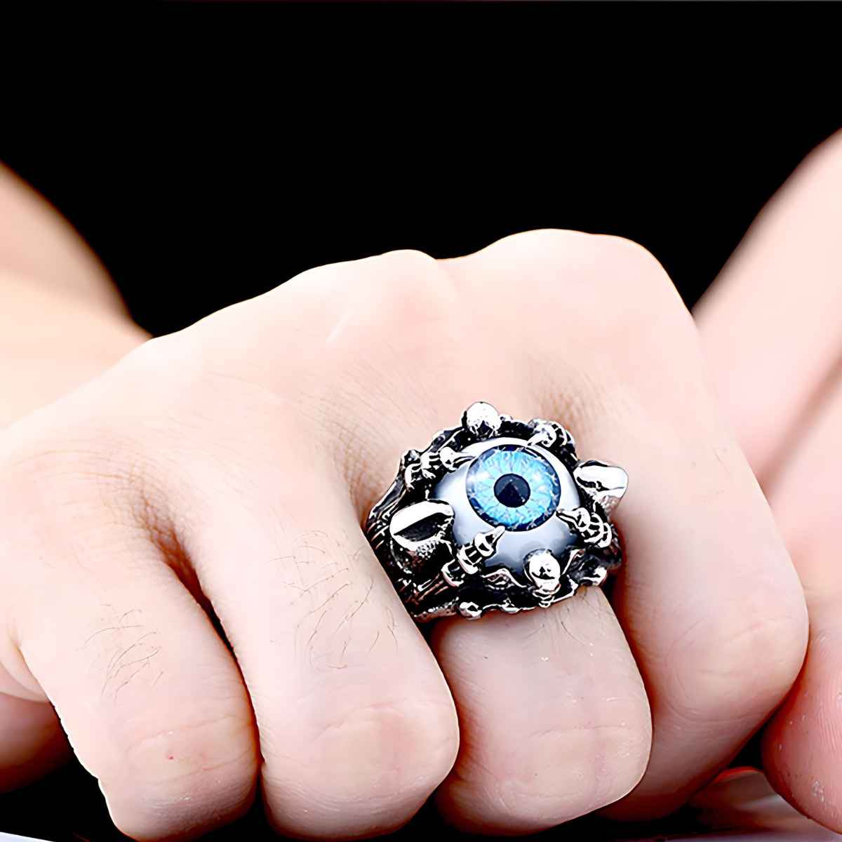 Eyeball Ring Evil Eye Stainless Steel Xenos Jewelry