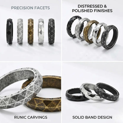 Faceted Rune Ring Features