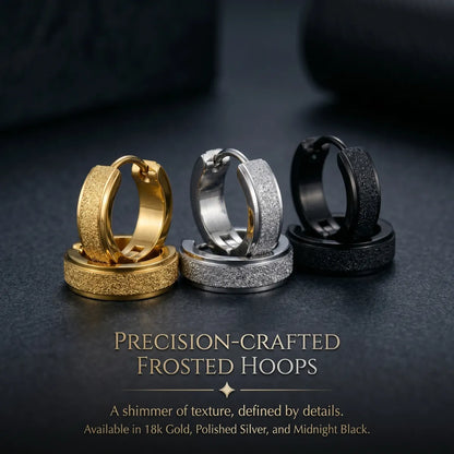 Frosted Hoop Earrings Collections