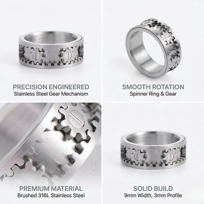 Gear Spinner Ring Features