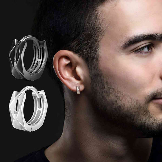 Geometric Hoop Earrings Xenos Jewelry