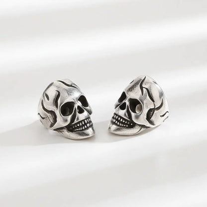 Geometric Skull Ear Cuff Earrings Front