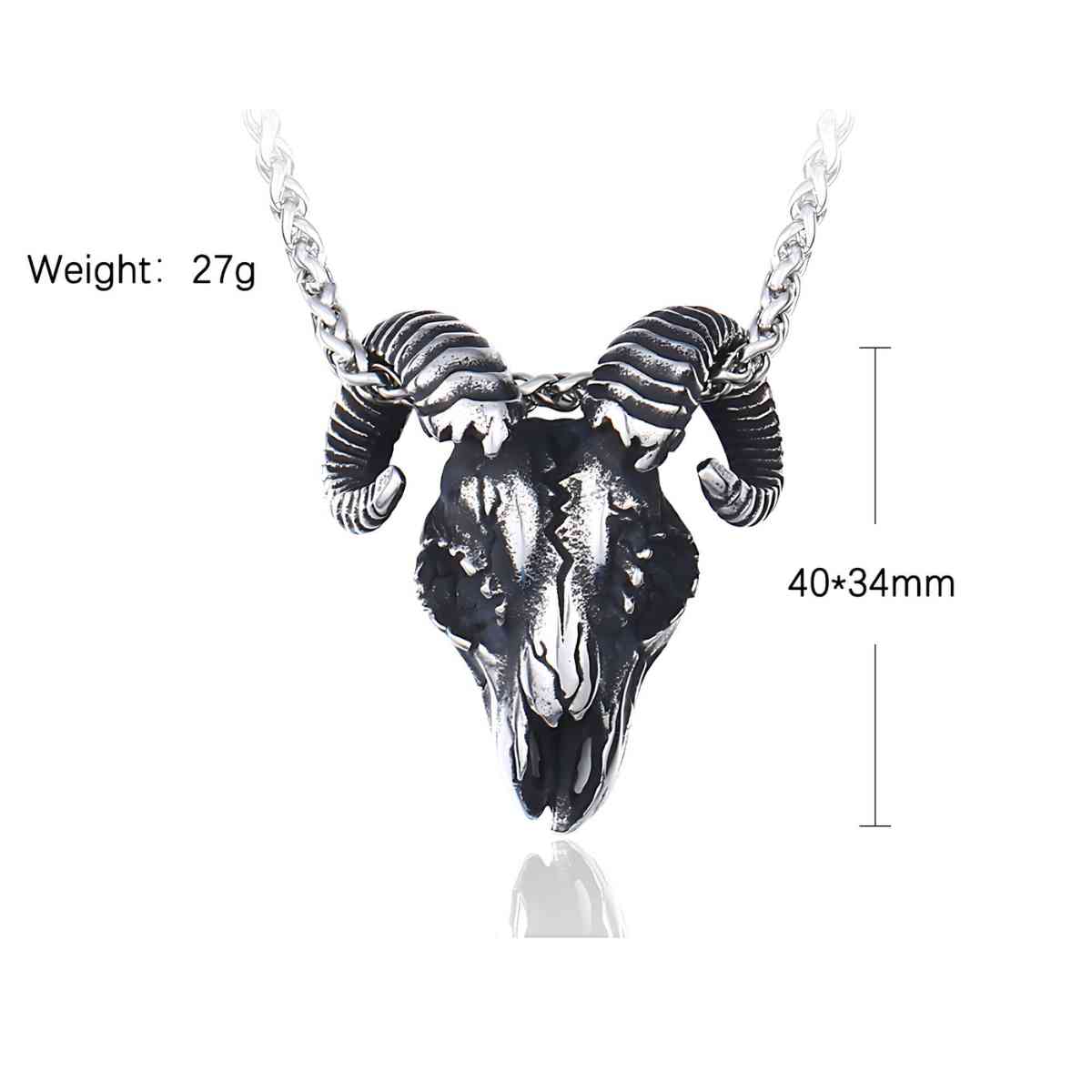 Goat Skull Necklace Xenos Jewelry