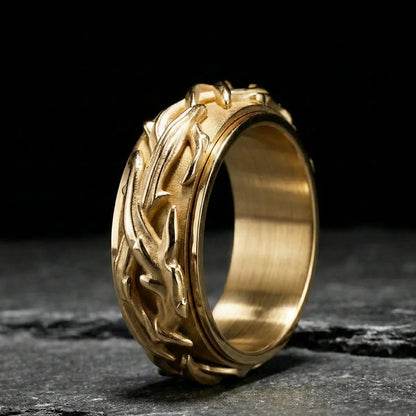 Gold Spinner Thorns Ring