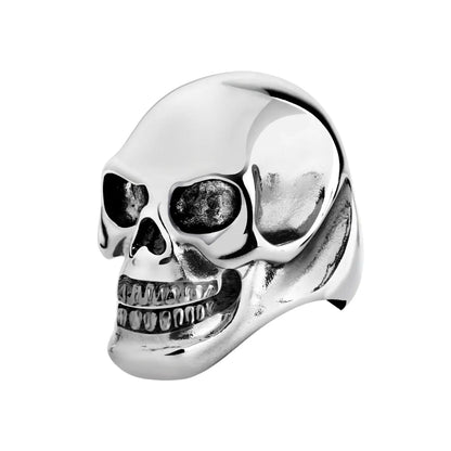 Gothic Skull Ring Silver Xenos Jewelry