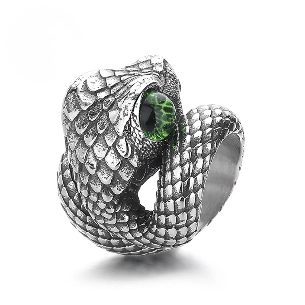 Green Eye Viper Ring Details