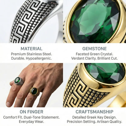 Green Stone Rings Features