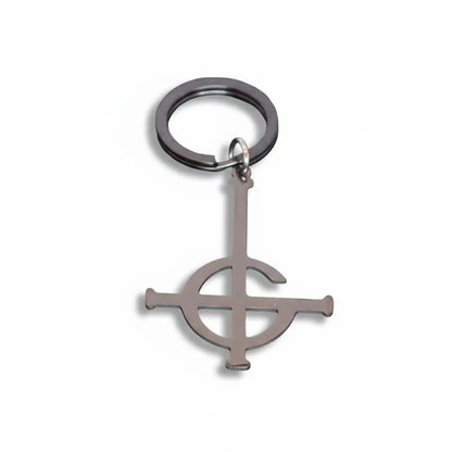 Grucifix Drop Earrings Black