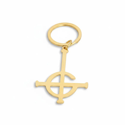 Grucifix Drop Earrings Gold