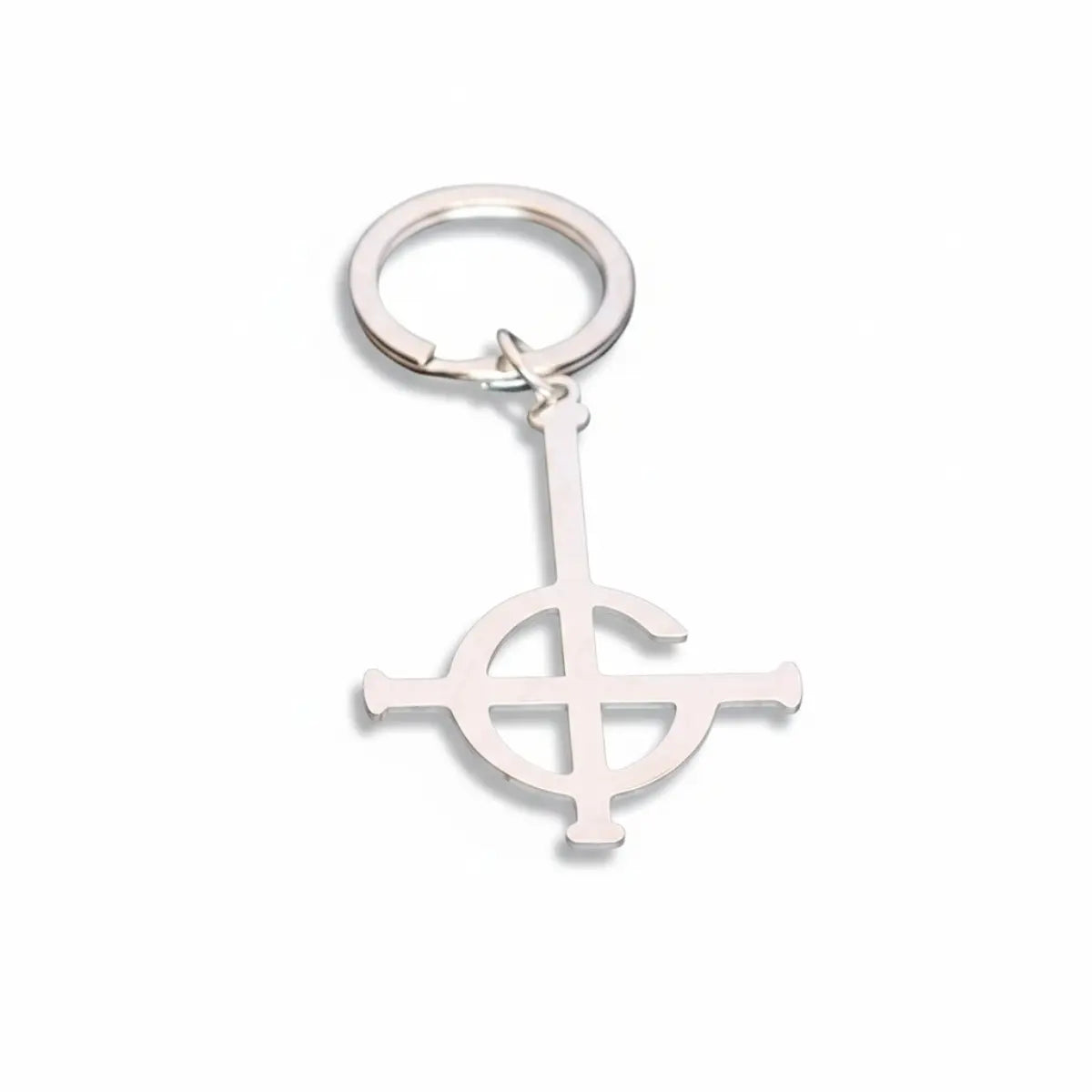 Grucifix Drop Earrings Silver