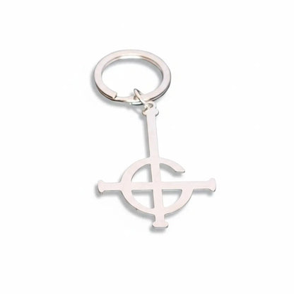 Grucifix Drop Earrings Silver