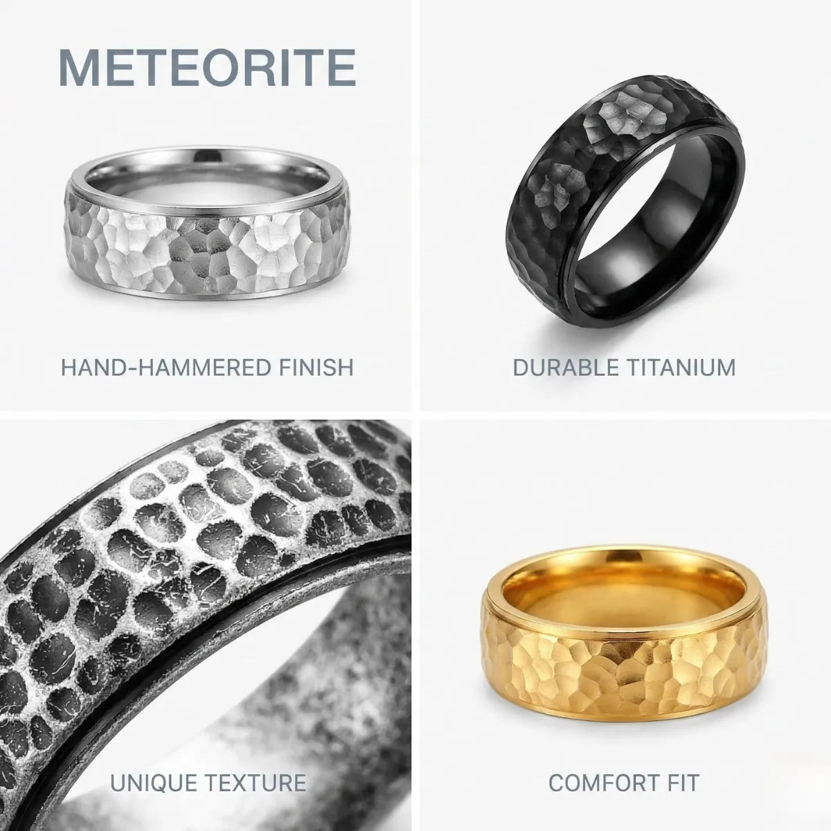 Hammered Band Ring Features