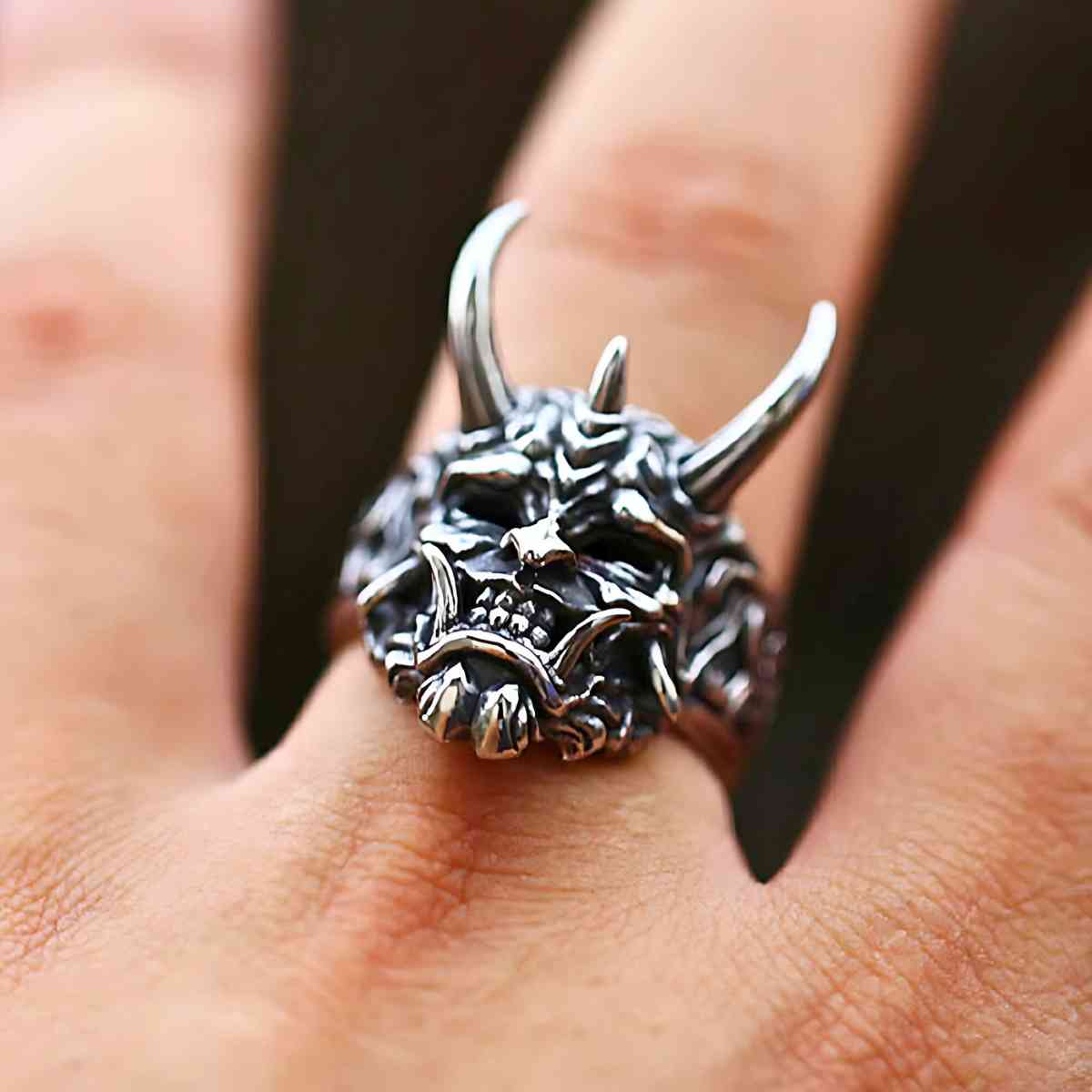 Hannya Ring Stainless Steel Xenos Jewelry