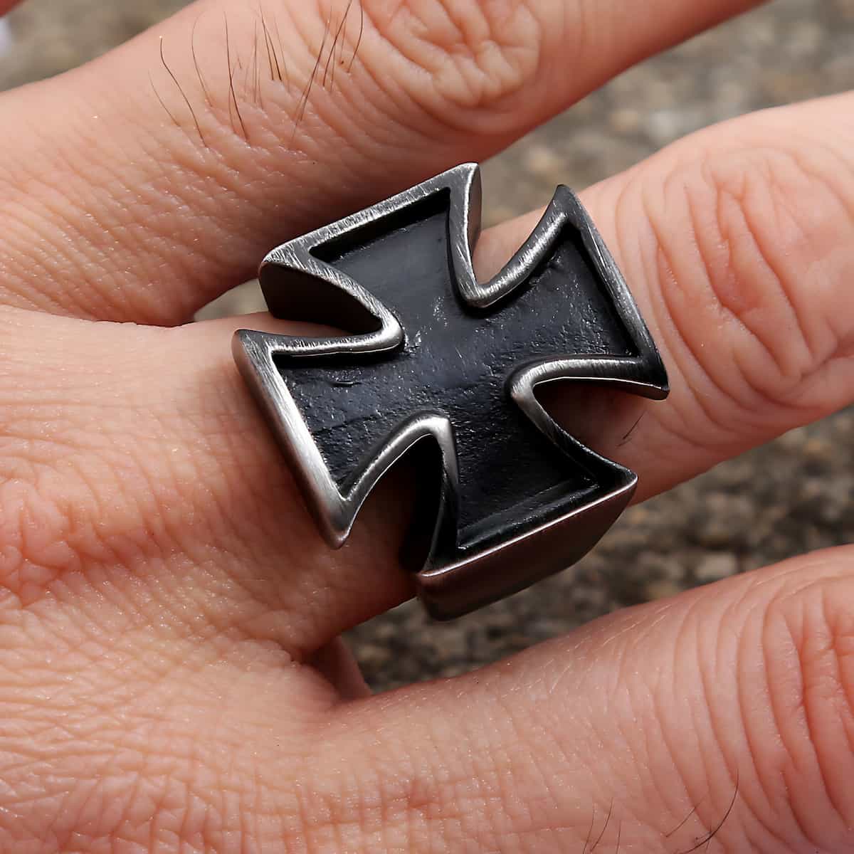 Iron Cross Ring Xenos Jewelry