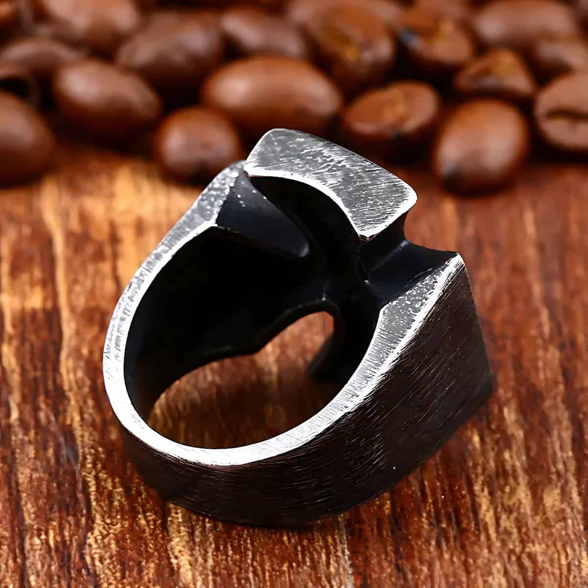 Lateral Cross Rings Stainless Steel Iron Cross Ring For Men & Women