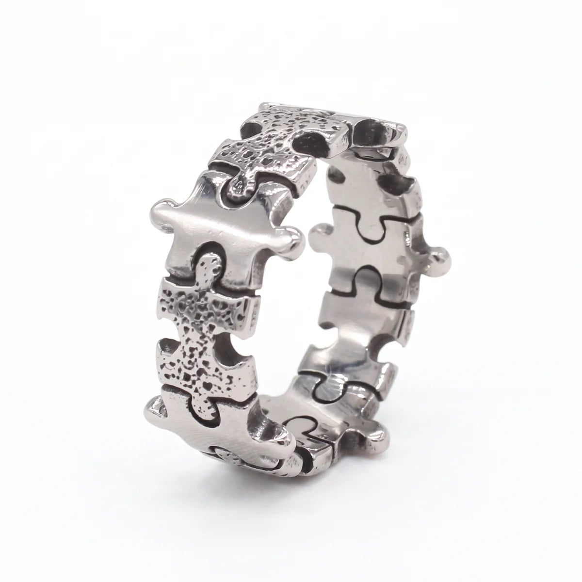 Jigsaw Ring Silver
