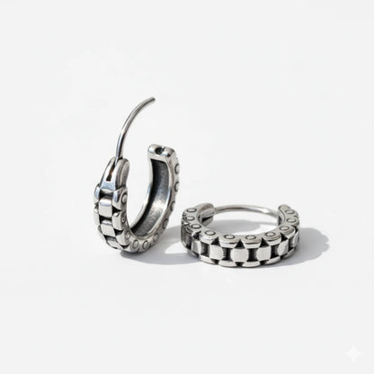 Link Hoop Earrings Side