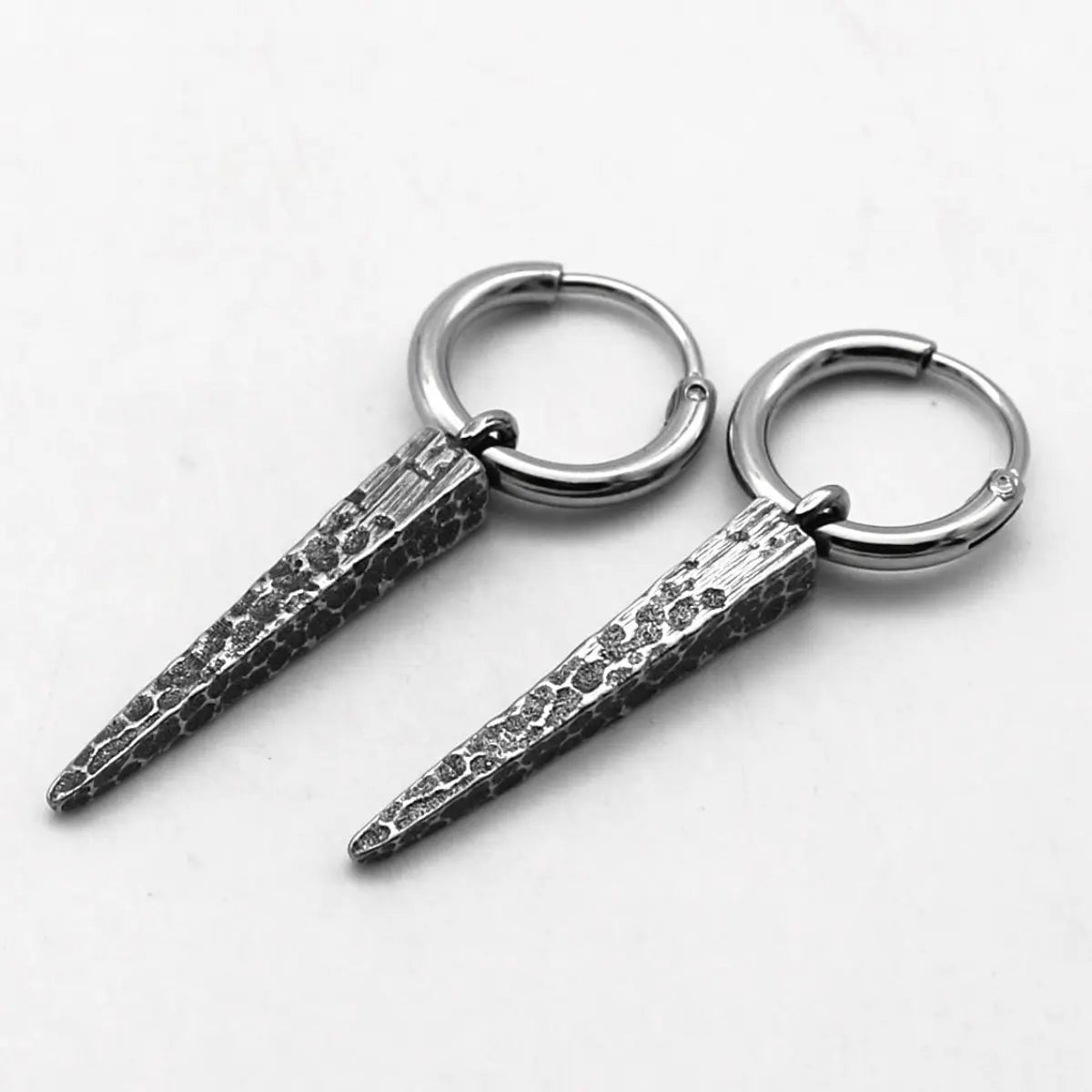 Long Spike Dangle Hoops