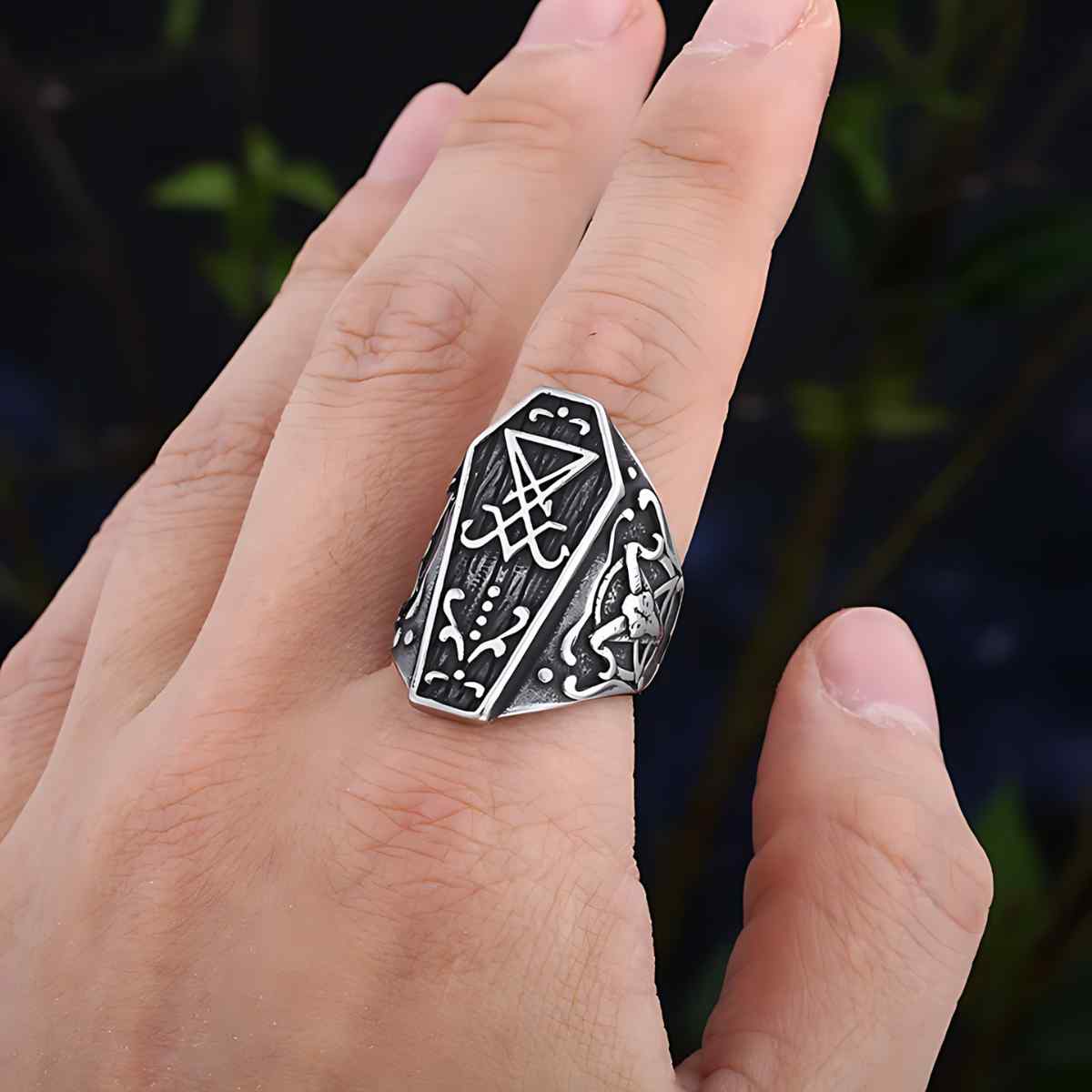 Lucifer Ring Shop Coffin Rings for Men & Women | Xenos Jewelry