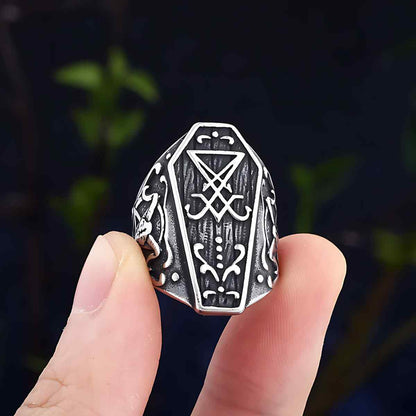 Lucifer Coffin Ring