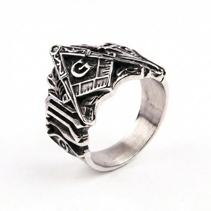 Masonic Biker Ring Details