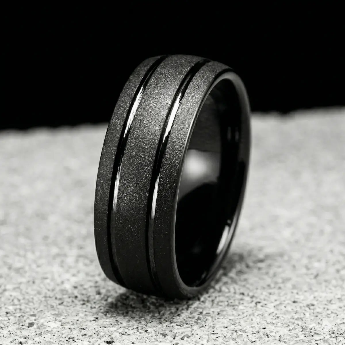Matte Black Tungsten Band 8mm